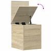 vidaXL Opbergbox 30x35x35 cm bewerkt hout sonoma eikenkleurig