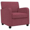 vidaXL Fauteuil Wijnrood Stof