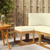 vidaXL Buitenstoolbank Massief Acaciahout Naturel