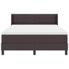 vidaXL Boxspringbed met matras Donkerbruin 190 x 140 cm Polyester