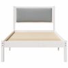 vidaXL Bedframe Lichtgrijs 90 x 190 cm Massief grenenhout