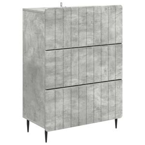 vidaXL Ladenkast 66 x 34,5 x 92 cm Bewerkt hout Betongrijs