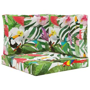 vidaXL Buiten bankkussen 3 pcs kleurrijk Polyester