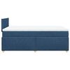 vidaXL Boxspring met matras stof blauw 120x190 cm