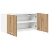vidaXL Hangkast met opslag Artisan Eiken 80 x 31 x 40 cm Bewerkt hout