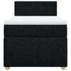vidaXL Boxspring met matras stof zwart 90x190 cm