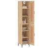 vidaXL Hoge kast 34,5x34x180 cm bewerkt hout sonoma eikenkleurig