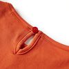 Kindershirt met lange mouwen 104 oranjebruin