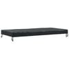 vidaXL Tafel Dek 202 x 92 x 15 cm Stof Rechthoekig Waterdicht Zwart