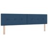 vidaXL Boxspring bed met matras met hoofdeinde Blauw 200 x 200 cm Stof
