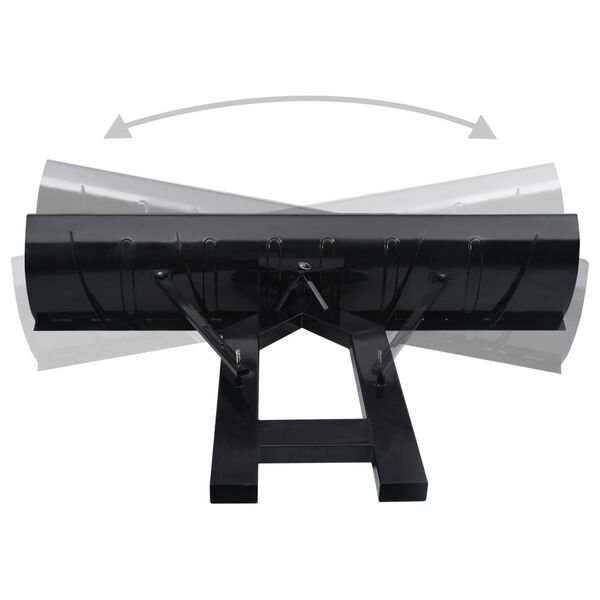 vidaXL Sneeuwploeg voor heftruck 200x48 cm zwart