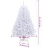 vidaXL Kunstkerstboom met 150 LED Wit 120 cm PVC en Metaal