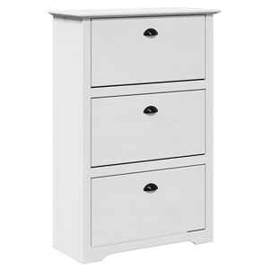 vidaXL Schoenenrek BODO 80x35x118 cm wit