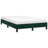 vidaXL Bedframe zonder matras 120x200 cm fluweel donkergroen