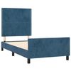 vidaXL Bedframe zonder matras 90x190 cm fluweel donkerblauw