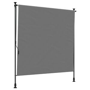 vidaXL Buiten Rolgordijn Lichtgrijs 150 x 270 cm