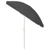 vidaXL Strandparasol 240 cm antracietkleurig