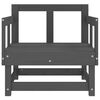 vidaXL Tuinstoelen 2 st massief grenenhout grijs