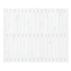 vidaXL Wandhoofdbord 108x3x90 cm massief grenenhout wit