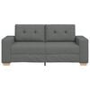 vidaXL Loveseat bank 180x77x82 cm stof donkergrijs