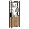 vidaXL Boekenkast Artisan Eiken 60 x 24 x 161 cm Bewerkt hout