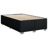 vidaXL Boxspring met matras stof zwart 120x190 cm