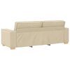 vidaXL Bank 3 pcs Cr&egrave;me 220 x 80 x 84 cm Linnen-mix stof