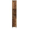 vidaXL Badkamermeubelset met plank 3 pcs Oud Hout Bewerkt hout