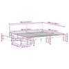 vidaXL Bedframe met hoofdeinde Wasbruin 180 x 200 cm Massief Vurenhout
