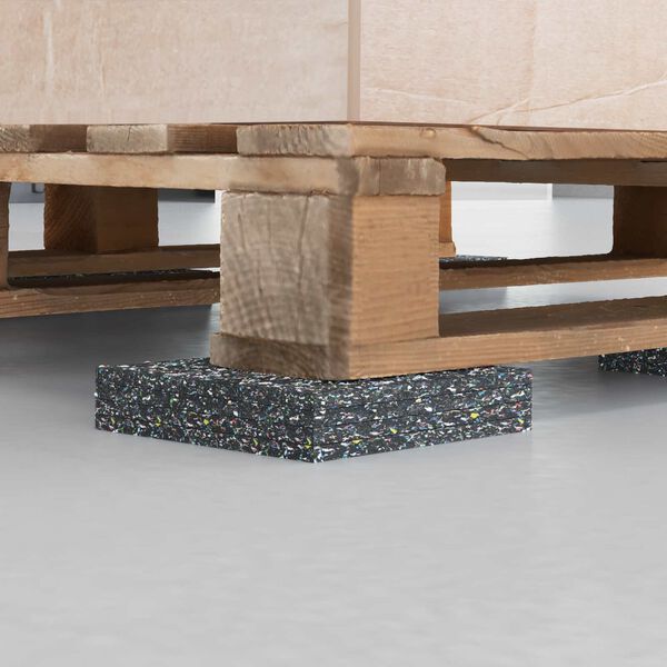 vidaXL Rubberen Roller Zwart Rubber