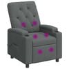 vidaXL Massage-relaxstoel Donkergrijs 75 x 95 x 101 cm Stof