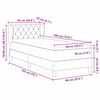 vidaXL Boxspringbed met matras met hoofdeinde Roze 90 x 190 cm Fluweel