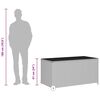 vidaXL Tuinbox 120x65x61 cm poly rattan lichtgrijs