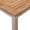 vidaXL BuitenEettafel Bruin 200x90x75cm Massief teak hout