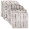 vidaXL Moza&iuml;ek Tegels Cr&egrave;mekleurig 30 x 30 cm Marmer