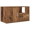 vidaXL Hoekkast 200x40x45 cm bewerkt hout oud houtkleurig