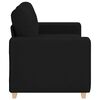 vidaXL Loveseat bank 160x77x82 cm stof zwart