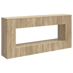 vidaXL Wandtafel Sonoma Eiken 155 x 29 x 74 cm Geconstrueerd hout