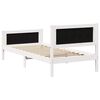 vidaXL Bedframe met hoofdeinde Lichtgrijs 90 x 190 cm Stof