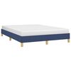 vidaXL Bedframe zonder matras stof blauw 140x200 cm