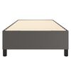 vidaXL Boxspring bed kunstleer grijs 90x190 cm