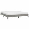 vidaXL Bedframe zonder matras 180x200 cm fluweel lichtgrijs