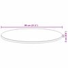 vidaXL Tafelblad rond Ø 80x2 cm massief acaciahout