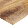 vidaXL Bureaublad met ronding 90x60x2,5 cm massief ruw mangohout