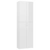 vidaXL Kantoorkast 60x32x190 cm bewerkt hout hoogglans wit