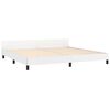 vidaXL Bedframe met hoofdbord kunstleer wit 200x200 cm