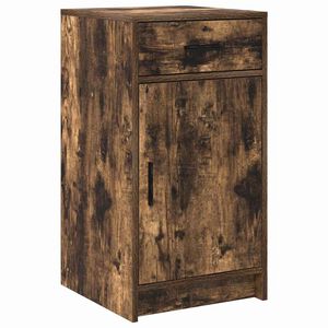 vidaXL Dressoir Gerookt eiken 40 x 40,5 x 75 cm Bewerkt hout