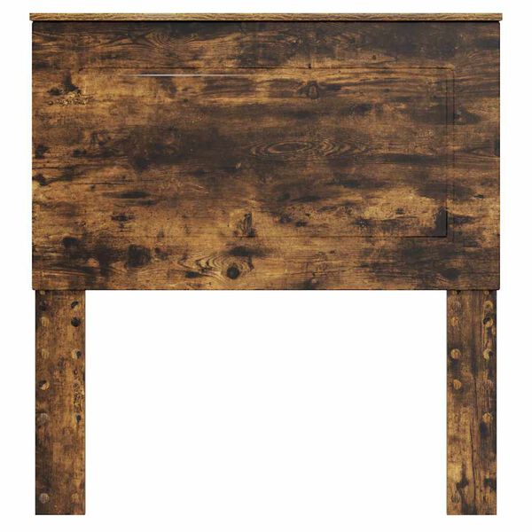 vidaXL Hoofdbord met hoofdeinde Gerookt eiken 75 cm Bewerkt hout