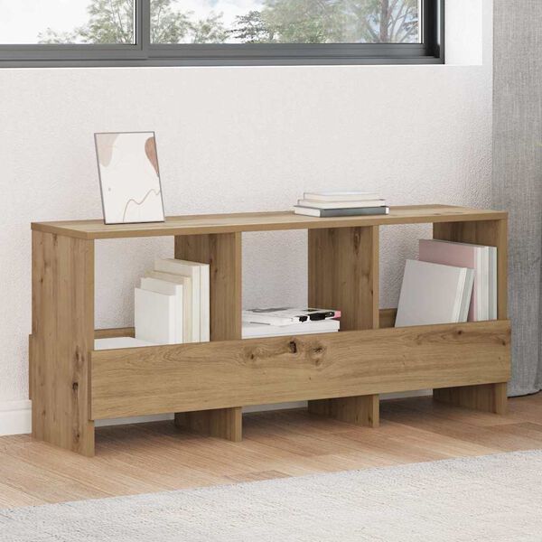 vidaXL Tijdschrift Rek Artisan Eiken 102 x 30 x 45 cm