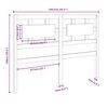 vidaXL Hoofdbord 140,5x4x100 cm massief grenenhout